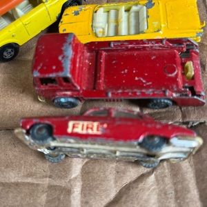 All metal trucks and cars